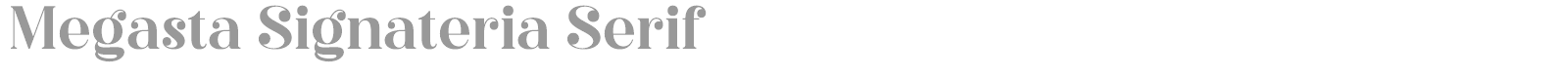 Megasta Signateria Signature font preview